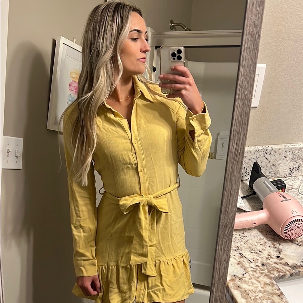 BNWT Mustard yellow dress